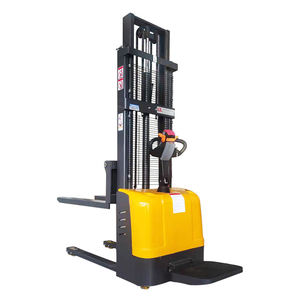 High Quality Manual Forklift C-beam 2 Tonnes Rise 1.6M <strong>Loading</strong> and <strong>Unloading</strong> Truck Stacker Pallet Trucks - Product Image 1