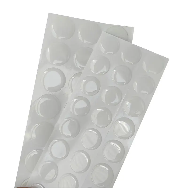 25 мм 30 мм круглые прозрачные УФ-стойкие 3D купольные этикетки из эпоксидной смолы, наклейки из смолы для брелока