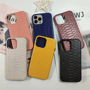 Logotipo personalizado correa de hombro Python PU Funda de teléfono de cuero Cross Body Funda de teléfono móvil para iPhone 14