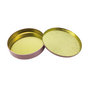 定制圆形金属粉色锡罐用于sccentd蜡烛存储礼品盒 - Product Image 2