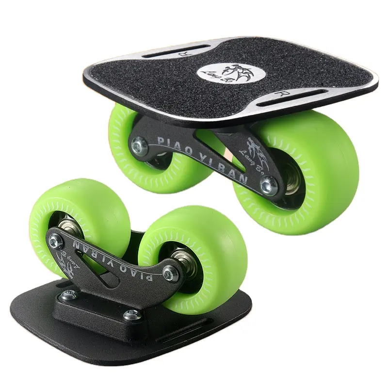Freeline Drift Skate Portable Roller Road Plate Anti-slip Skateboard with Alloy trucks and LED lighted PU wheels