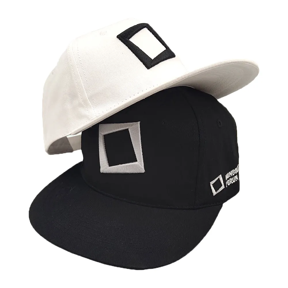 المصنع مباشرة تقديم OEM ODM أسود أبيض التطريز snapback شعار مخصص الرياضة قبعات رجالي مخصص قبعات بيسبول
