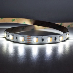 ホームデコレーションCC + CW 5050 CC LEDストリップコントローラー付き調光可能10mm 3OZ CRI80キャビネット用自己接着性1チップLEDライト - Product Image 4