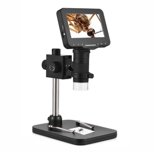 High Resolution USB <strong>Digital</strong> <strong>Microscope</strong> FHD 1080P Lightness Adjustable <strong>Microscope</strong> <strong>with</strong> 4.3-inch Large IPS Screen - Product Image 1