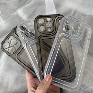 Graceful <strong>Lines</strong> Pure Color Protective Cover for Apple Shockproof Notched Design Mobile Phone Cases for iPhone 15 14 Pro Max - Product Image 4