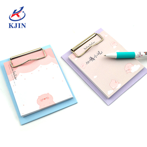 Creativo A5 sticky note notebook con kraft colore della carta di clip studente blocchetto per appunti appiccicoso con pallet di legno - Product Image 5