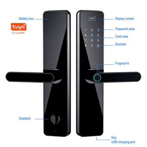 Elektronik anahtar parmak izi nfc kart kapı kilidi tuya smartsteps dijital güvenlik 6068 gömme addon akıllı kilitler - Product Image 2