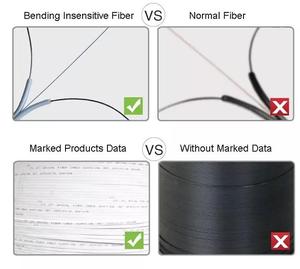 YIZHI FTTH cavo a goccia autoportante a prua con 7 fili di acciaio a filamento GJYXFCH/GJYXCH