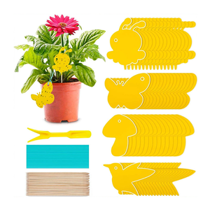 Non-Toxic Mushroom Shaped Yellow Fruit Fly and Fungus Gnat Trap Killer