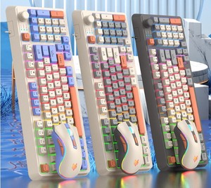 コンピュータアクセサリー有線ゲームキーボードマルチカラーバックライト付きマルチメディアPC/デスクトップ/ラップトップ対応英語Kailh Axis - Product Image 5