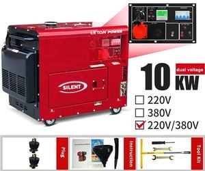 Fabrika fiyat sessiz dizel jeneratör 10kva otomatik transfer anahtarı/uzaktan başlangıç anahtarı - Product Image 4
