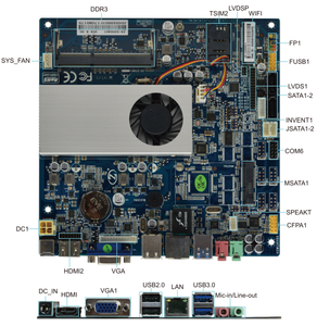 I5 Onboard u interaktif çoklu ekran elektronik beyaz tahta anakart yeni DDR4 Onboard CPU Intel yonga seti ile 7 * USB portu desteği - Product Image 4