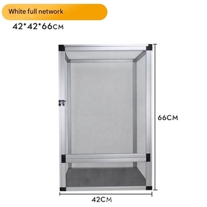 BW-06 katı desen 60*60*120cm PVC örgü sürüngen kafes alüminyum Metal evcil hayvan kafesi evcil katı desen tasarımı ile teraryum - Product Image 3