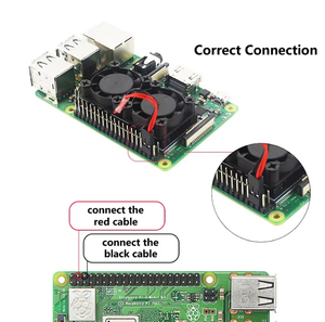 Raspberry Pi 4 Ventilador dual con disipador de calor Sistema de refrigeración Ventilador de refrigeración doble Radiador para Raspberry Pi 4 Modelo B 3 3B Plus