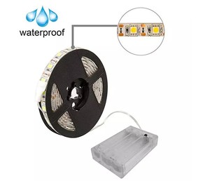 5050 Led şerit işıklar akülü RGB su geçirmez Led ışıkları ile uzaktan kumanda esnek Led şerit aydınlatma - Product Image 2