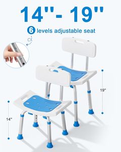 Handicap Deficientes Bariátricos Adultos ou Mulheres Banco de Assento para Chuveiro Interior e Banheiro Banheira Assentos de Banheira Heavy Duty 500 Lbs - Product Image 3