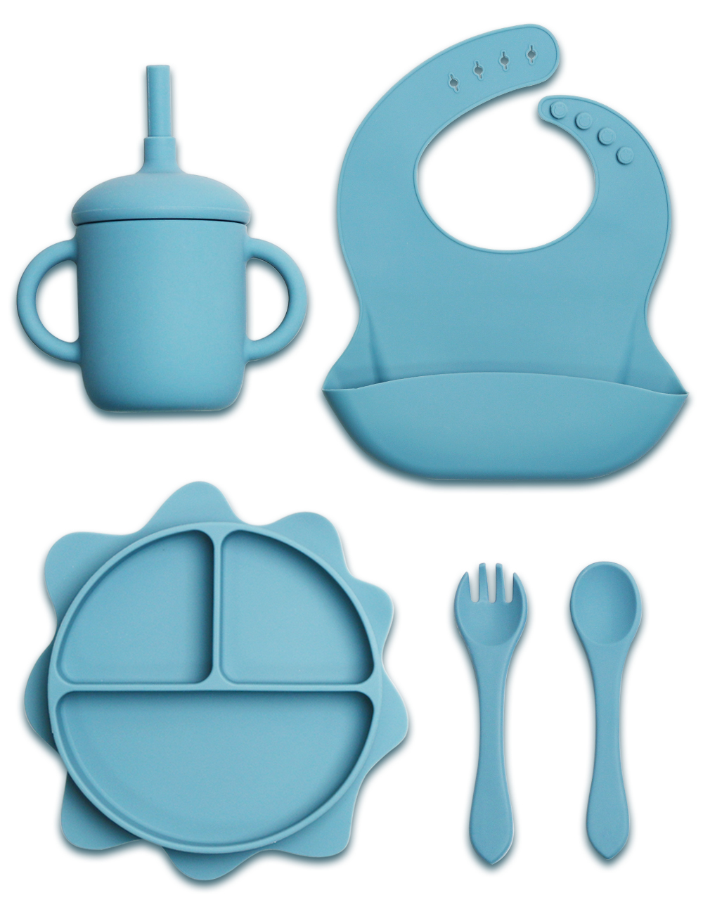 sun plate set | Sky Blue