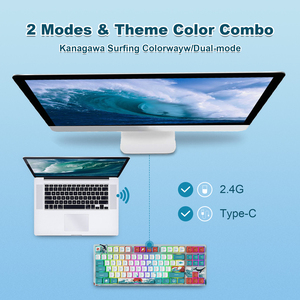 M87 Mechanical <strong>Keyboard</strong>, Hot Swappable Wireless Gaming <strong>Keyboard</strong> 87 Keys, RGB Backlit <strong>Custom</strong> <strong>Keyboard</strong> Onboard Memory for Windows - Product Image 4