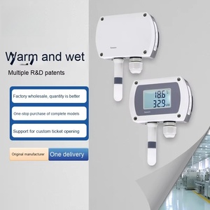 CWS19 Transmisor de temperatura y humedad montado en la pared 485 Pantalla LCD Sensor de plástico ABS para pista de instalación 4-20 ODM