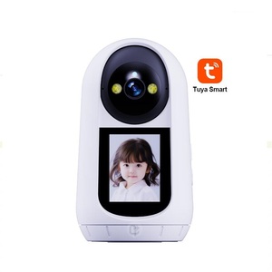 Tuya Smart <strong>Camera</strong> <strong>with</strong> One Button Video Calling <strong>LCD</strong> Screen Support AI Motion Tracking Pan Tilt Two Way Audio Baby Monitor Cam - Product Image 1