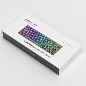 Ajazz AK692 BT il terzo finto esame macchina ricaricabile computer tastiera wireless retroilluminata 69 tasti tastiera da gioco - Product Image 1