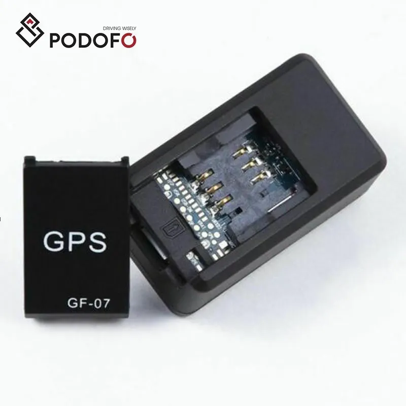 Podofo Mini GF-07 GPS Long Magnetic SOS PAD Tracking Device for Vehicle /Car/ Personal Tracking Locator Systemアンチロストデバイス