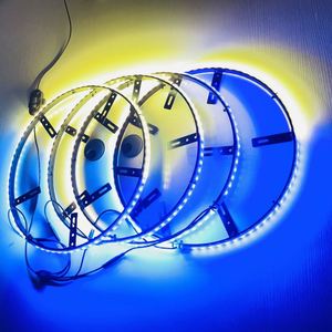 最新の車のLEDホイールリングライトRGB5050 SMDLEDチップ15.5インチsinostarコントロール単列ライトストリップ - Product Image 1