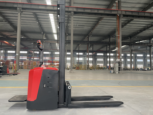 1.5 Tons <strong>Load</strong> Capacity 3m Lifting Height Lead Acid Battery in Rider Electric Stacker With <strong>Platform</strong> - Product Image 3