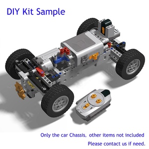 4WD Four-Wheel Drive Technical Car Chassis Bricks <strong>M</strong>.OC Parts <strong>Kit</strong> Compatible With Legoed Power Functions DIY Robot Car - Product Image 3
