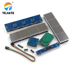 Max7219 8 x 8 rot led-verkehrslicht 4-in-1 8 x 8 dot-matrix-anzeigemodul mit kabel mikrocontroller 5 v module dot-matrix-modul - Product Image 3