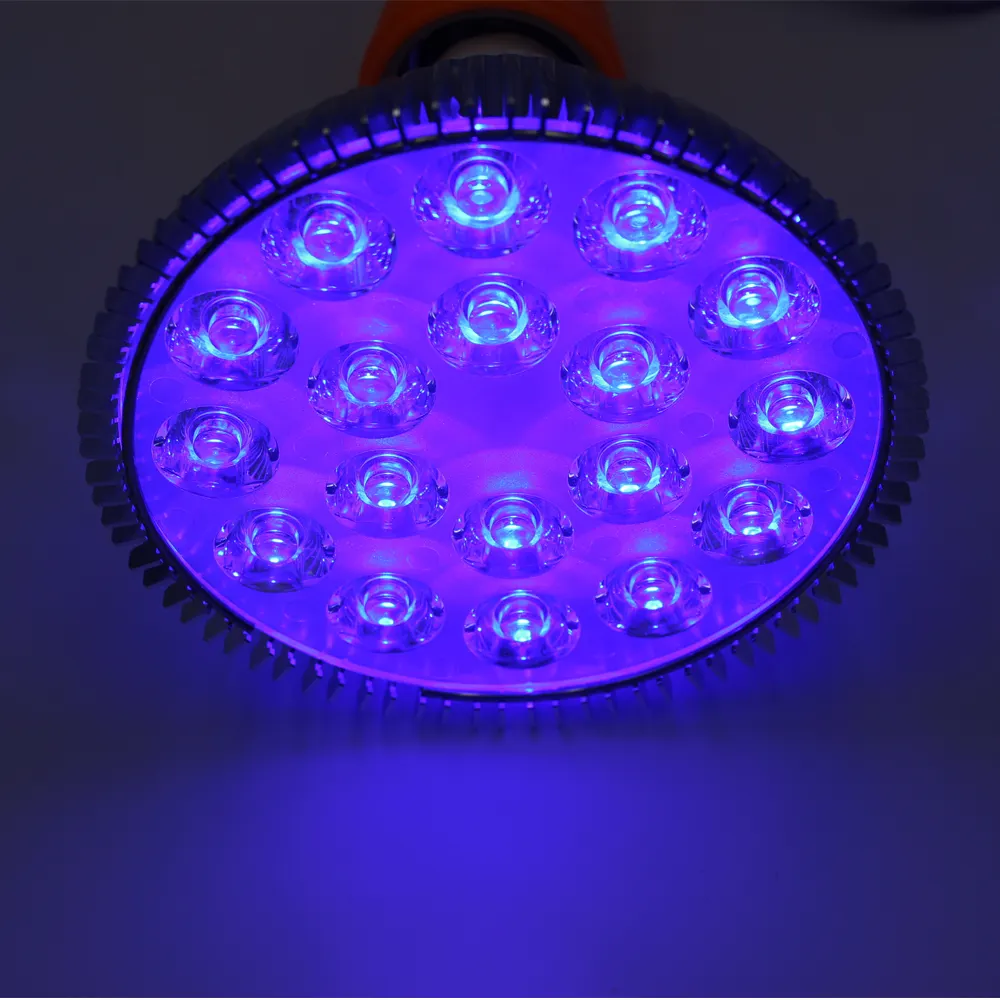 18WブルーグリーンレッドホワイトUVパープルカスタムレイアウトPAR38LEDランプスポットライト電球治療植物水族館E27E26