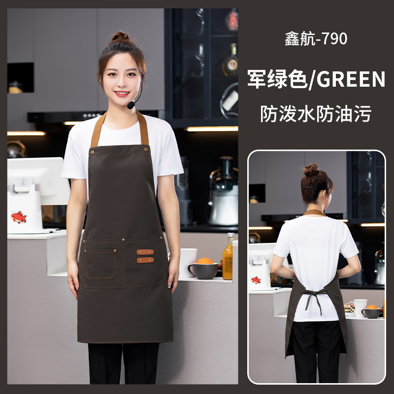 Adult army green apron 790