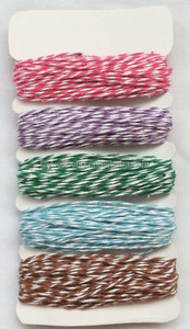 1mm Braided Gold and Silver Metallic Cotton Craft <strong>String</strong> Twine 109 Yards Roll for Christmas Tree Decorations - Product Image 4