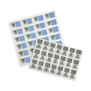 QR kodu ile özelleştirilmiş güvenlik etiketleri kurcalamaya dayanıklı mikro Nano anti-sahte çıkartmalar - Product Image 2