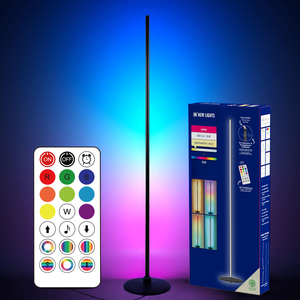 Son inşa renkli RGB uzaktan kumanda için atmosfer gece lambası yatak odası oturma odası 1.25 m LED zemin ışık - Product Image 3