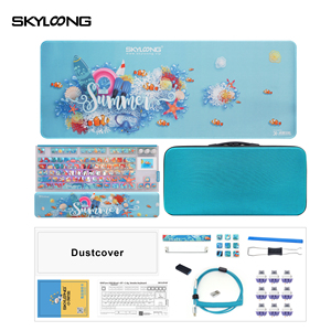 Tastiera Wireless Skyloong GK87 Pro TKL con budino keycap di Hello Summer Theme produttore originale per il sistema Mac Win - Product Image 4