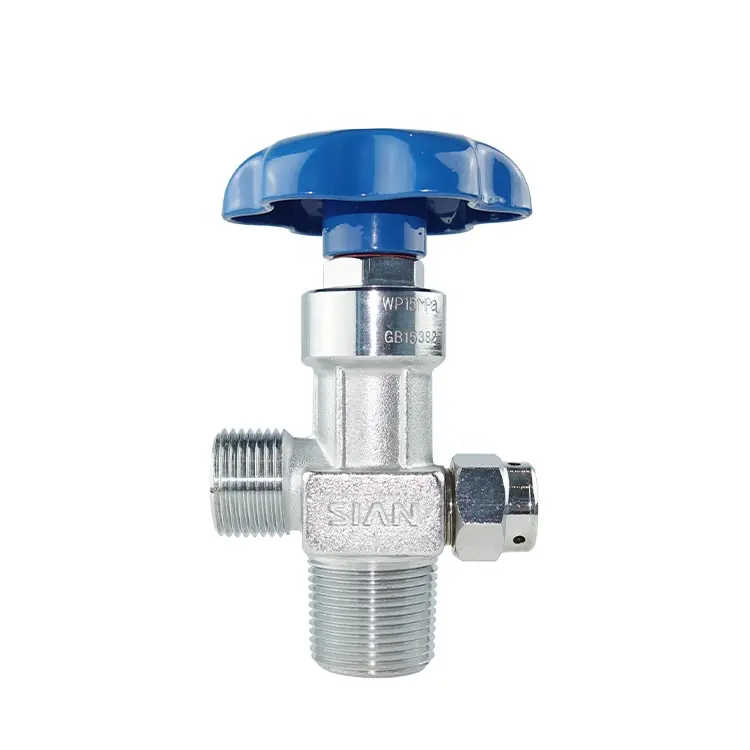 SiAN клапан, заводской надежный O2 цилиндр, латунный клапан управления потоком газа N2, предохранительный воздушный медицинский кислородный клапан CGA540