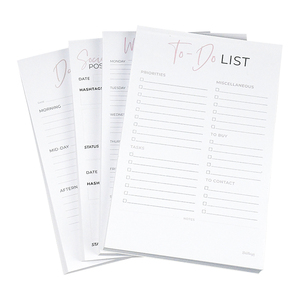 Muestra gratis de impresión personalizada Bloc de notas de escritura Bloc de notas para hacer la lista para el trabajo y el regalo de oficina - Product Image 1