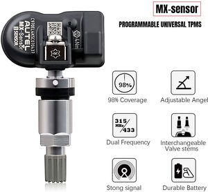 Autel-programador inalámbrico mx-sensor, 315Mhz y 433Mhz, TPMS Universal con 98% de cobertura de vehículos