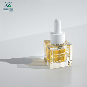 厂家现货10毫升30毫升方瓶玻璃瓶化妆品精油厚底滴管瓶 - Product Image 1