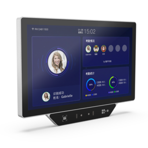 15.6 da pollici Touch Screen Wifi dinamico riconoscimento del codice QR per dipendenti sistema di controllo degli accessi biometrici dell'orologio temporale