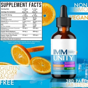 OEM Private Label Vegan Trace Mineral Drops Immune 6-in-1 Liquid Multivitamin Supplement <strong>Immunity</strong> Drops - Product Image 2