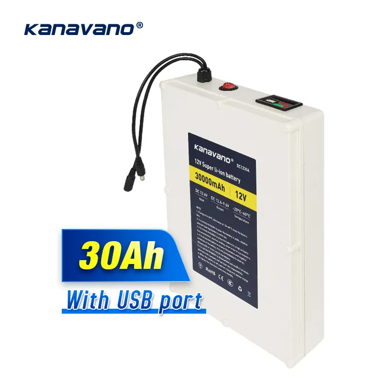 חבילת סוללות ליתיום סופר דק OEM נטענת 12v 30ah סוללת ליתיום לאחסון אנרגיה