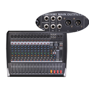 Paシステムdjコントローラープロフェッショナル放送デジタルサウンド12チャンネルミキサー