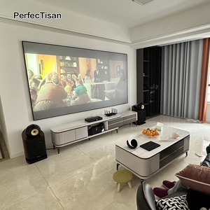 PerfecTisan 180 Inch Long Throw <strong>Fixed</strong> <strong>Frame</strong> Projector <strong>Screen</strong> 4K HD Ambient Light Rejecting Cinema Movie <strong>Screen</strong> - Product Image 3