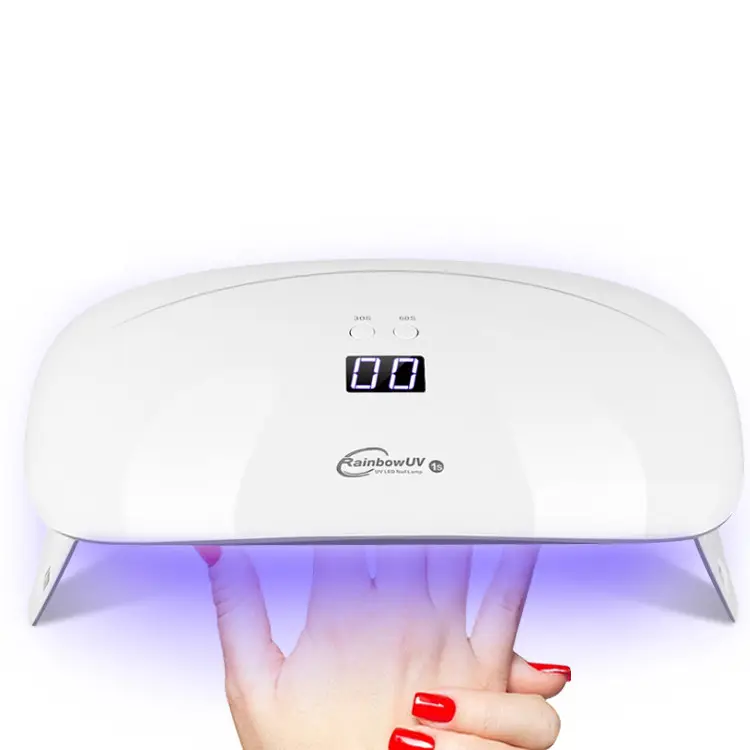 Lámpara portátil para uñas, secador de esmalte de gel led UV, 24W, miniventilador de polvo, luces UV