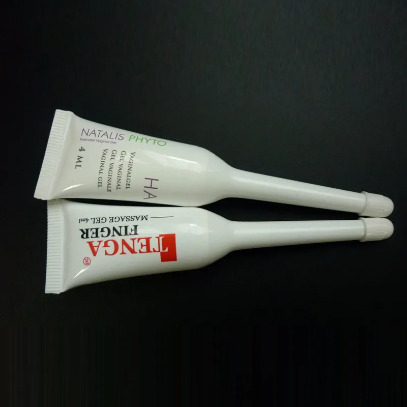 4ml pharmaceutical super long nozzle PE tube, vaginal gel packaging tube