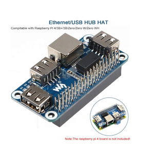 RPI Raspberry Pi Zero 2 W WH 2 W 3B Plus4モデルB4B用5VRJ45イーサネットUSBHUBモジュールHAT拡張ボードシールドスターターキット - Product Image 2