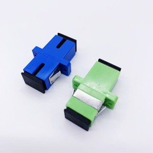 Sợi quang mặt bích adapter SC APC SC UPC Simplex Nữ sợi quang Coupler nối duy nhất chế độ 0.2DB insersion mất - Product Image 1