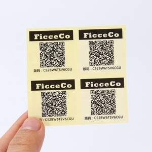 Benutzer definiertes Drucke tikett PVC variabler Barcode/QR-Code entfernbarer Aufkleber QR-Code Barcode Aufkleber ungültig mit QR-Code